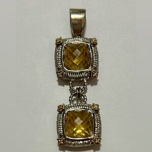 Gabriel & Co Citrine Pendant